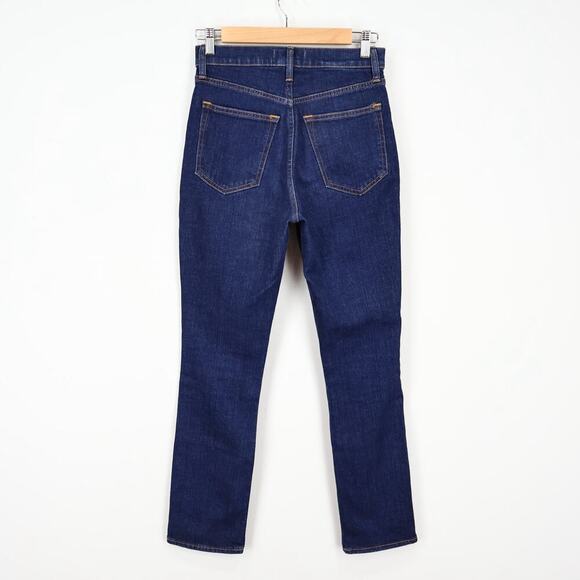 Abercrombie & Fitch Ultra High Rise Slim Straight Dark Wash Jean Size 26 Short - Picture 6 of 6